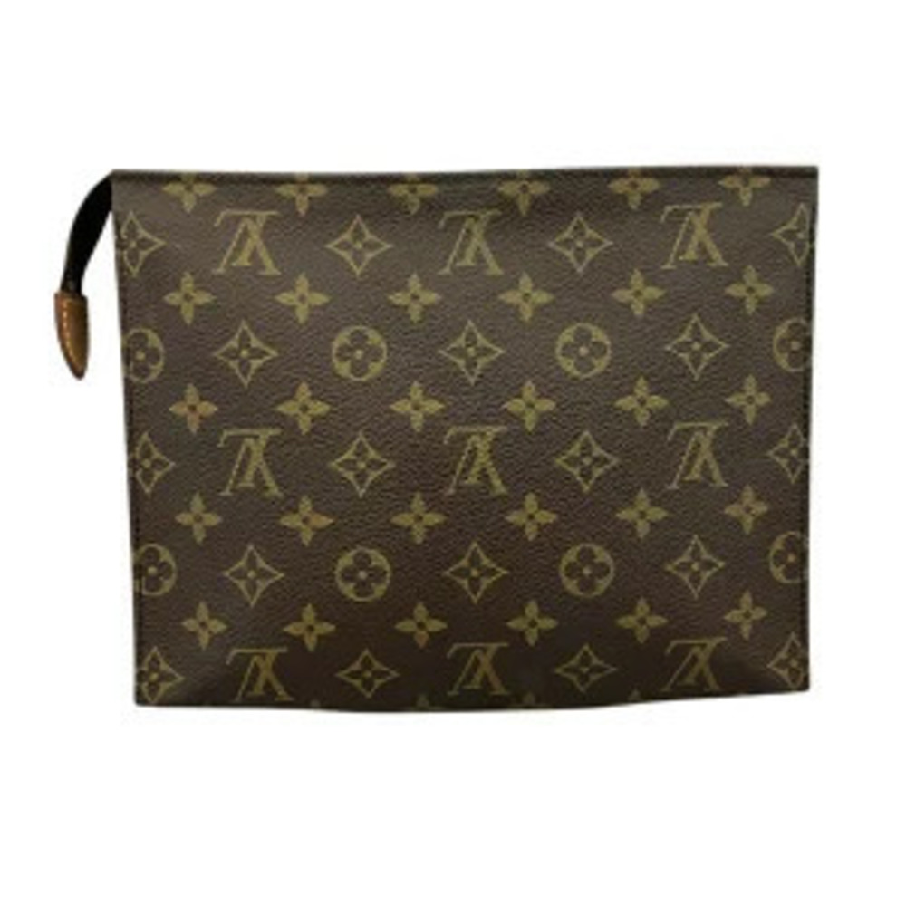 Louis Vuitton Clutch Toilette Monogram Pochette Bag Brown